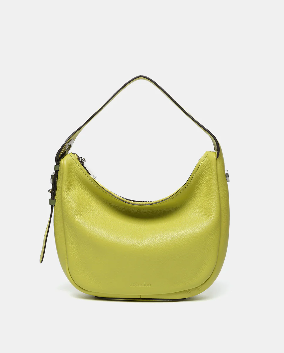 Bolso de hombro pequeño en piel verde