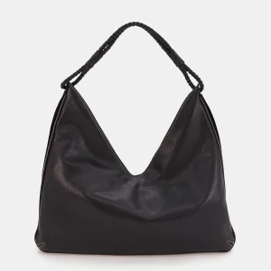 Bolso de hombro en piel negra