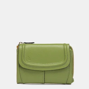Cartera pequeña en piel verde