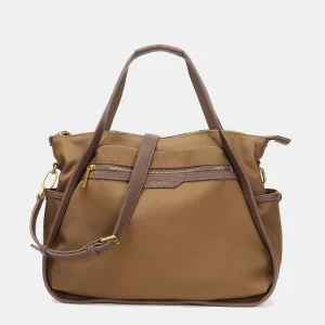 Bolso shopper en materiales reciclados camel