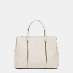 Bolso de mano beige