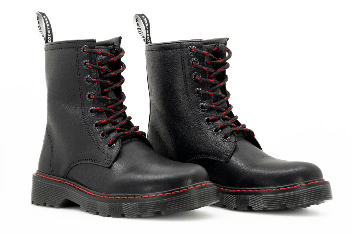 Botas Offlander, Tipo Militar, Piel Bufalina, Negro - Imagen 4