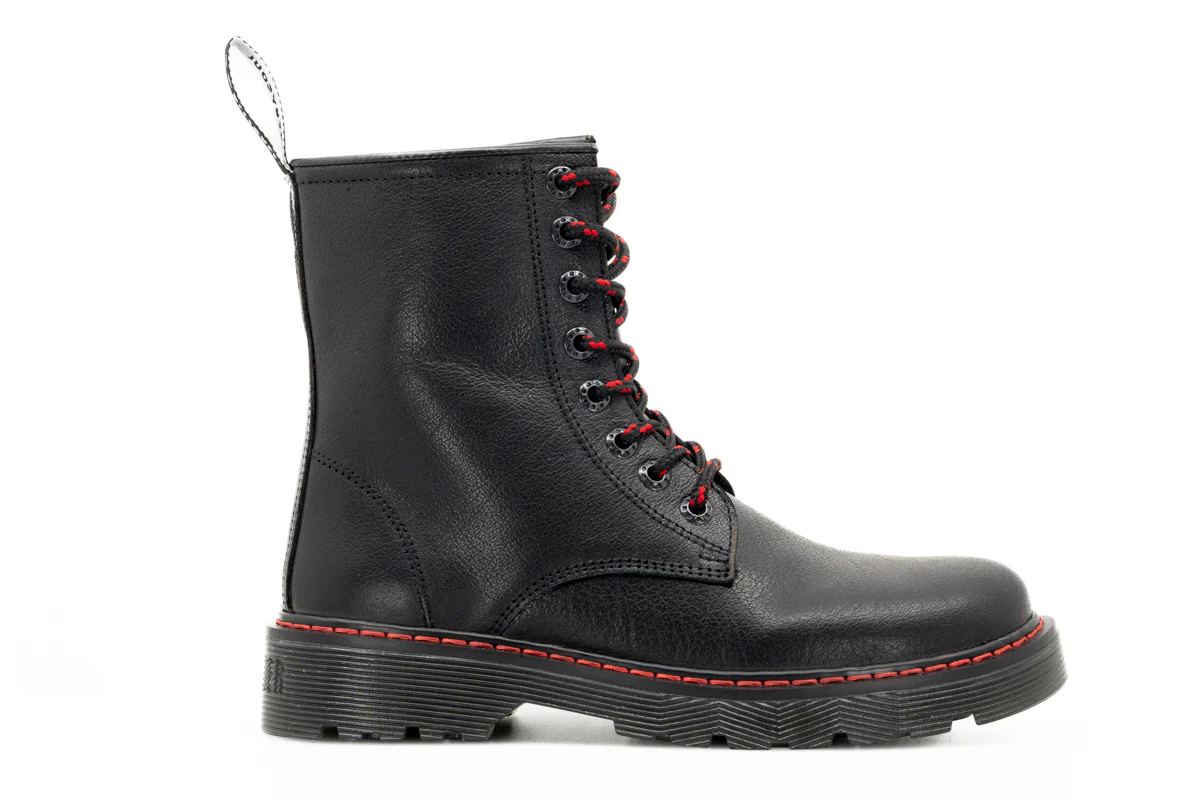 Botas Offlander, Tipo Militar, Piel Bufalina, Negro
